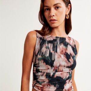Abercrombie mesh shell top